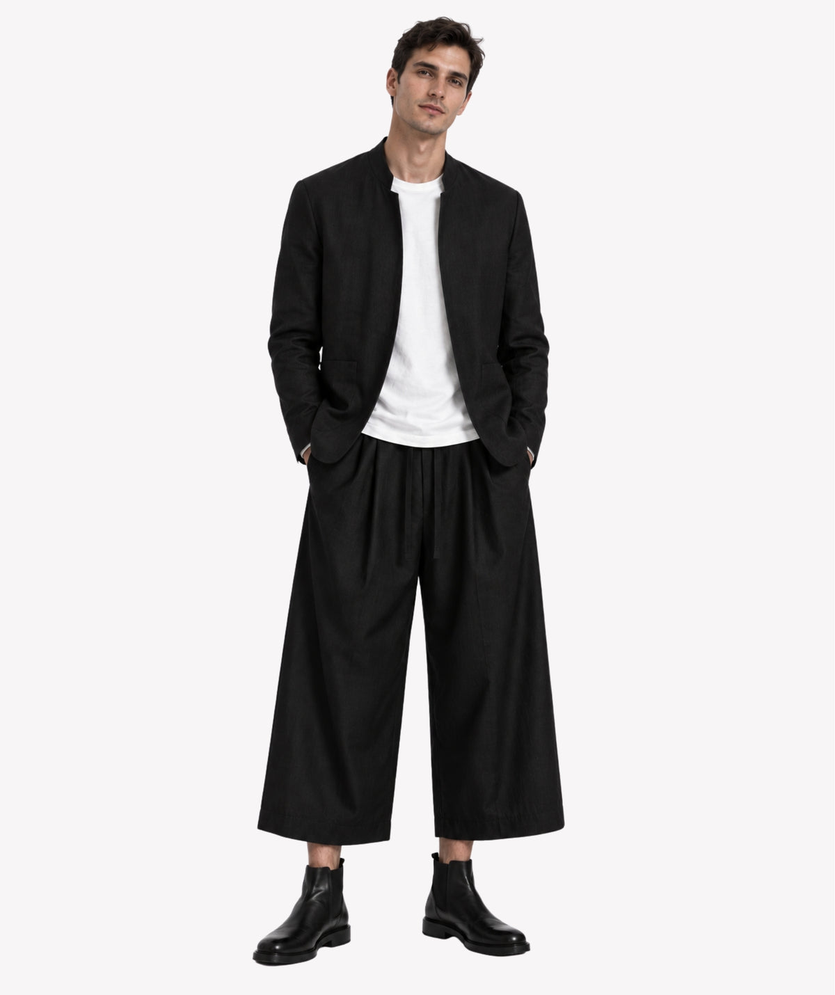 EMPIRE BLACK LINEN JACKET