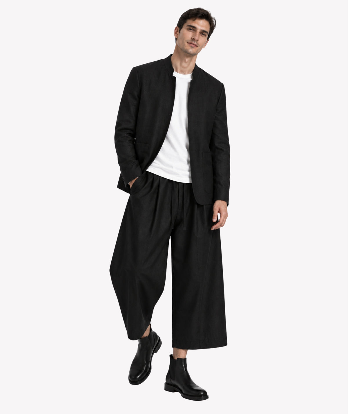 EMPIRE BLACK LINEN JACKET