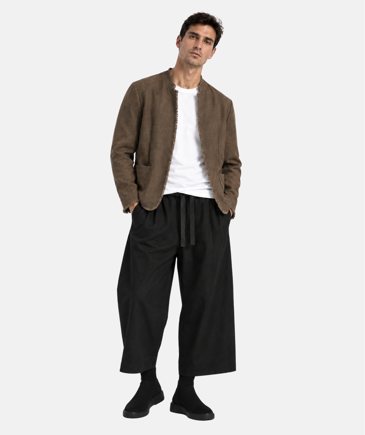 EMPIRE BROWN LINEN JACKET