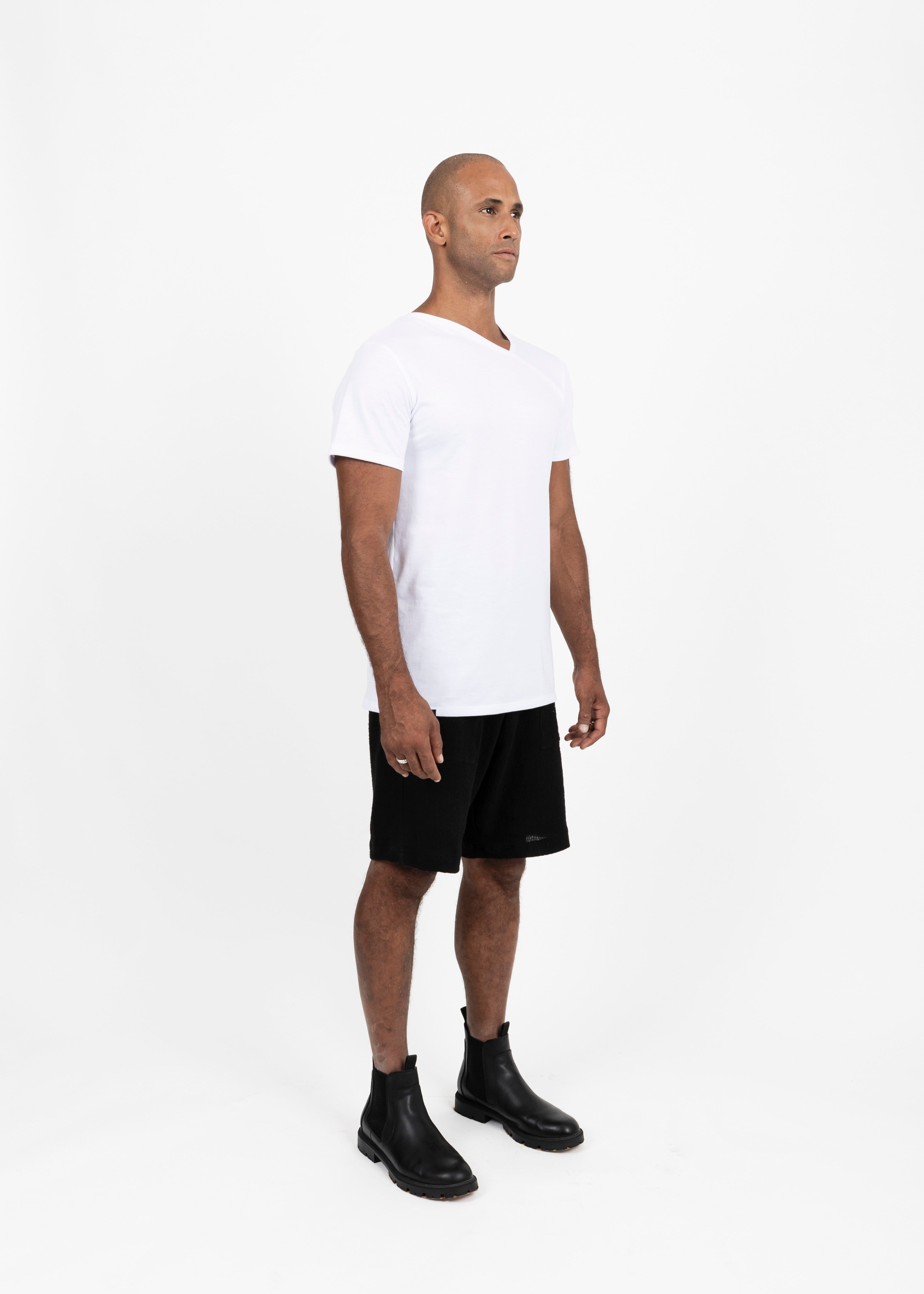 RELAX LOUNGE COTTON BLACK SHORTS