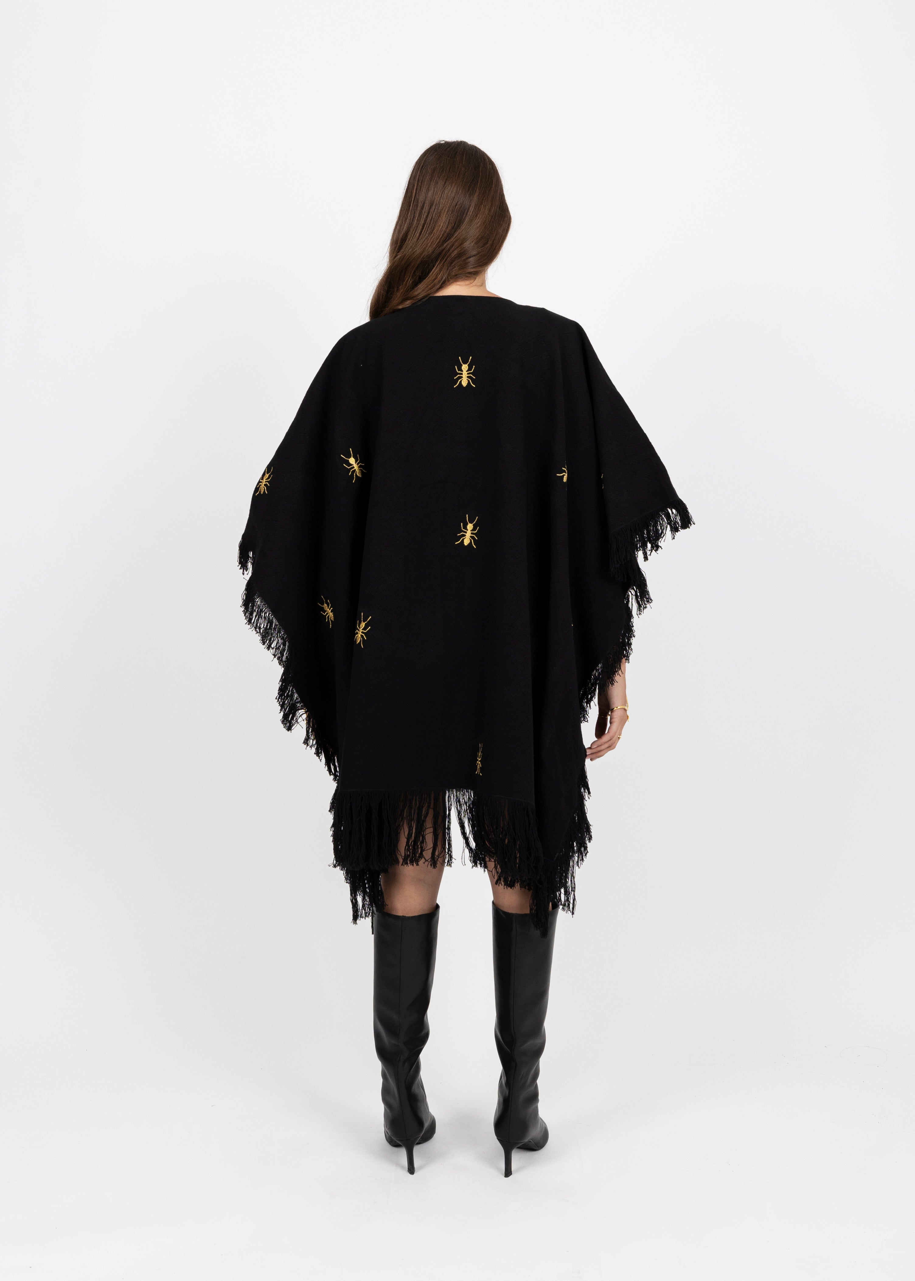 BE ANTSTOPPABLE COTTON PONCHO - DE LA ROSA TULUM