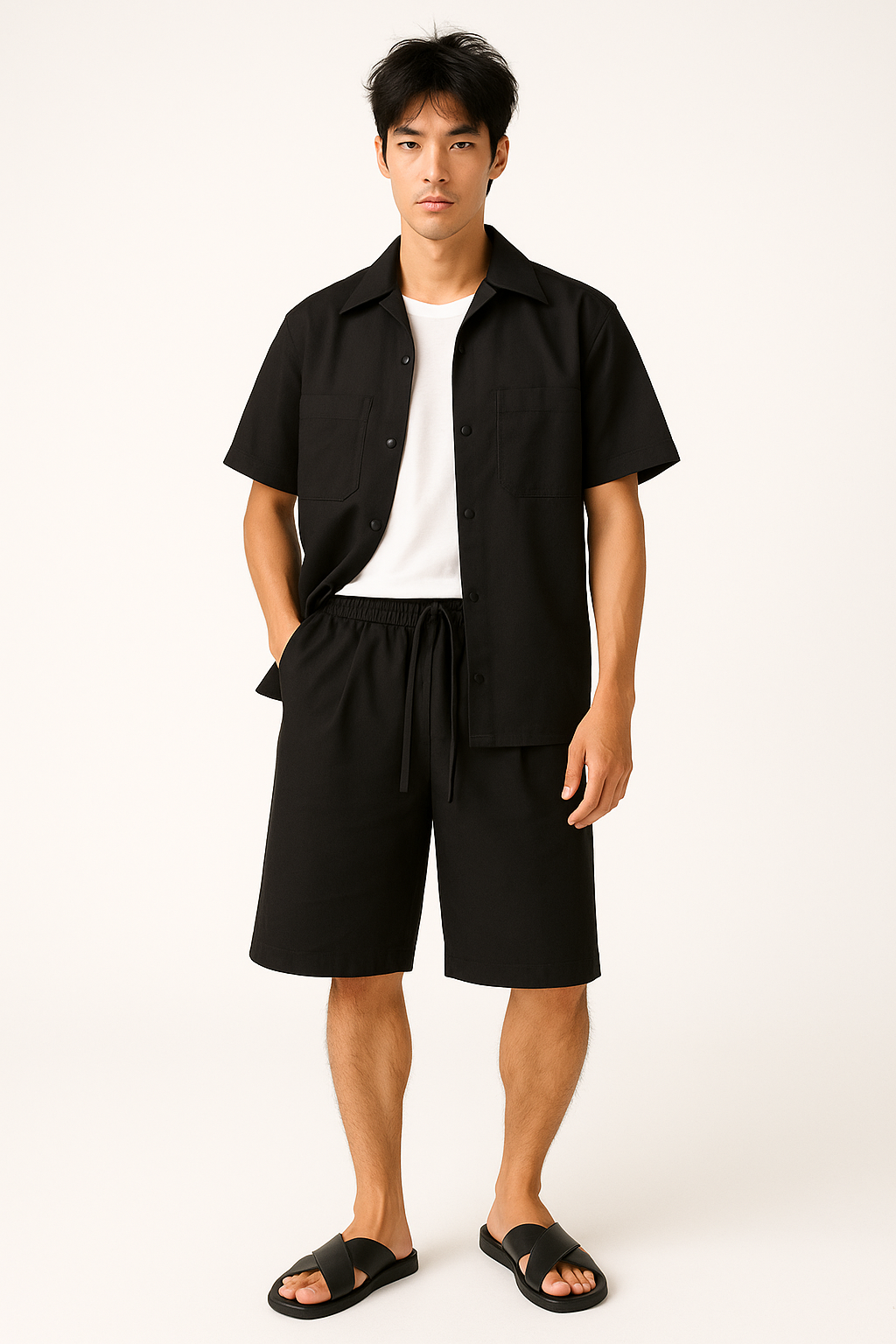 BASE BLACK SHIRT - DE LA ROSA TULUM