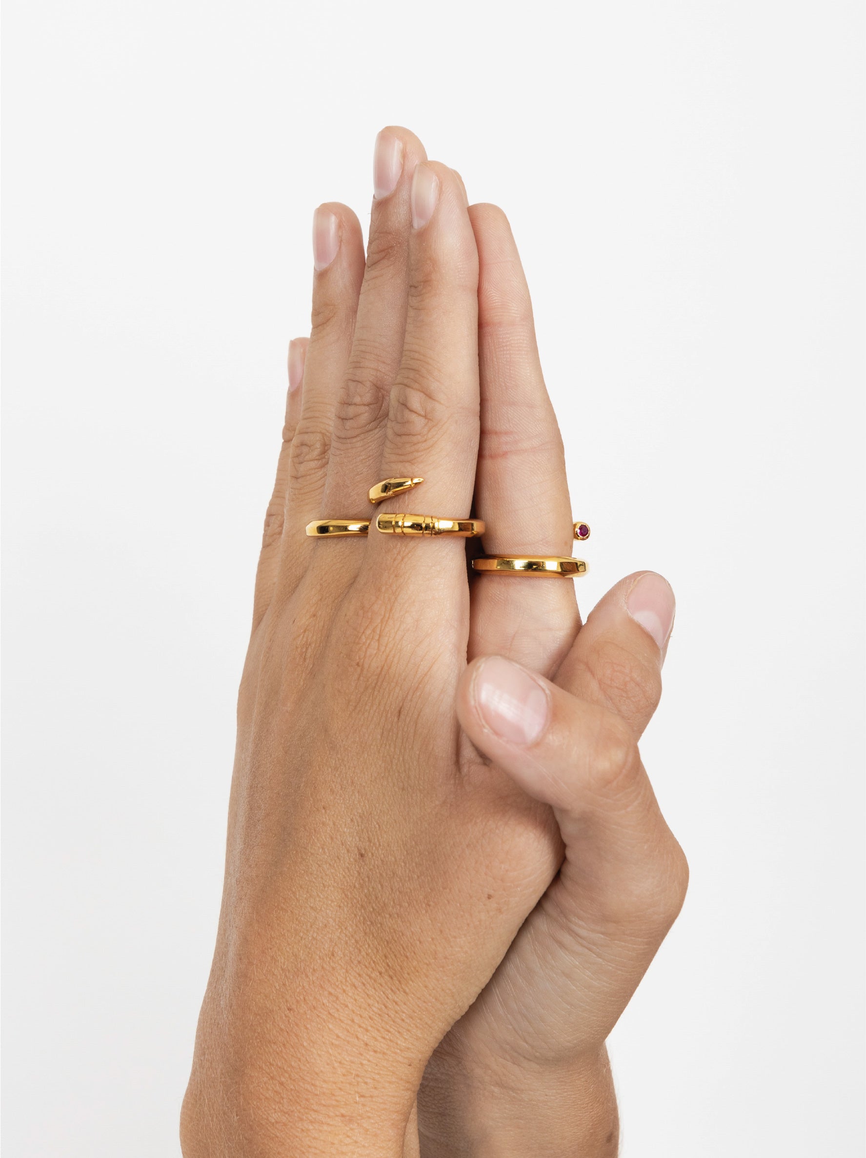 WRITE YOUR OWN STORY GOLD DOUBLE PENCIL RING