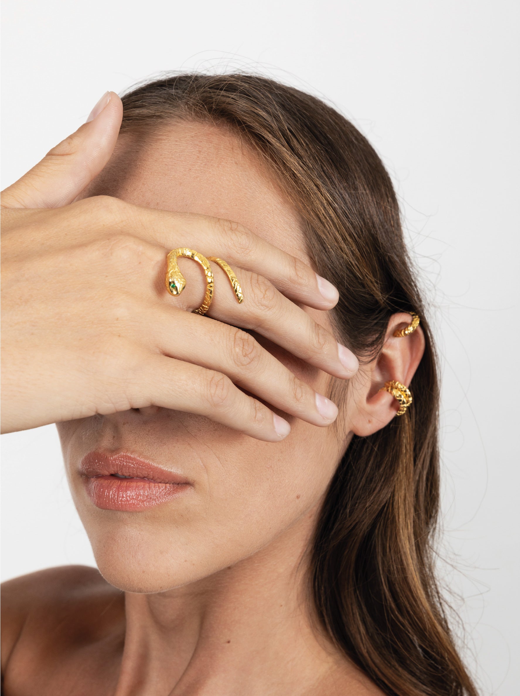 SLITHER SNAKE GOLD RING