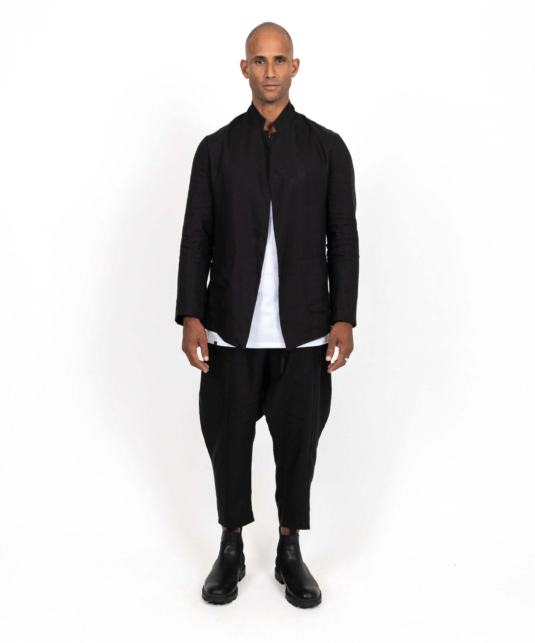 EMPIRE BLACK CUPRO JACKET - DE LA ROSA TULUM