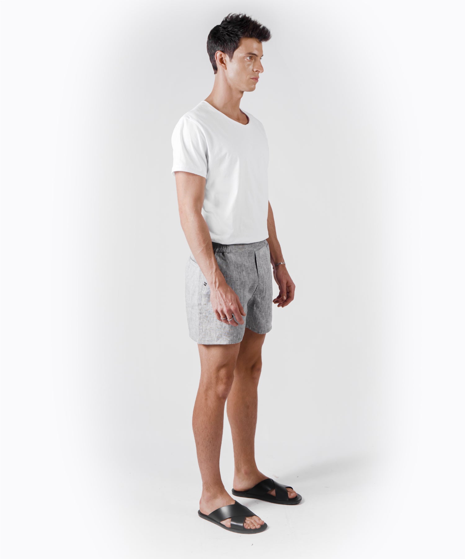 TRAVEL MARBLE GRAY SHORTS