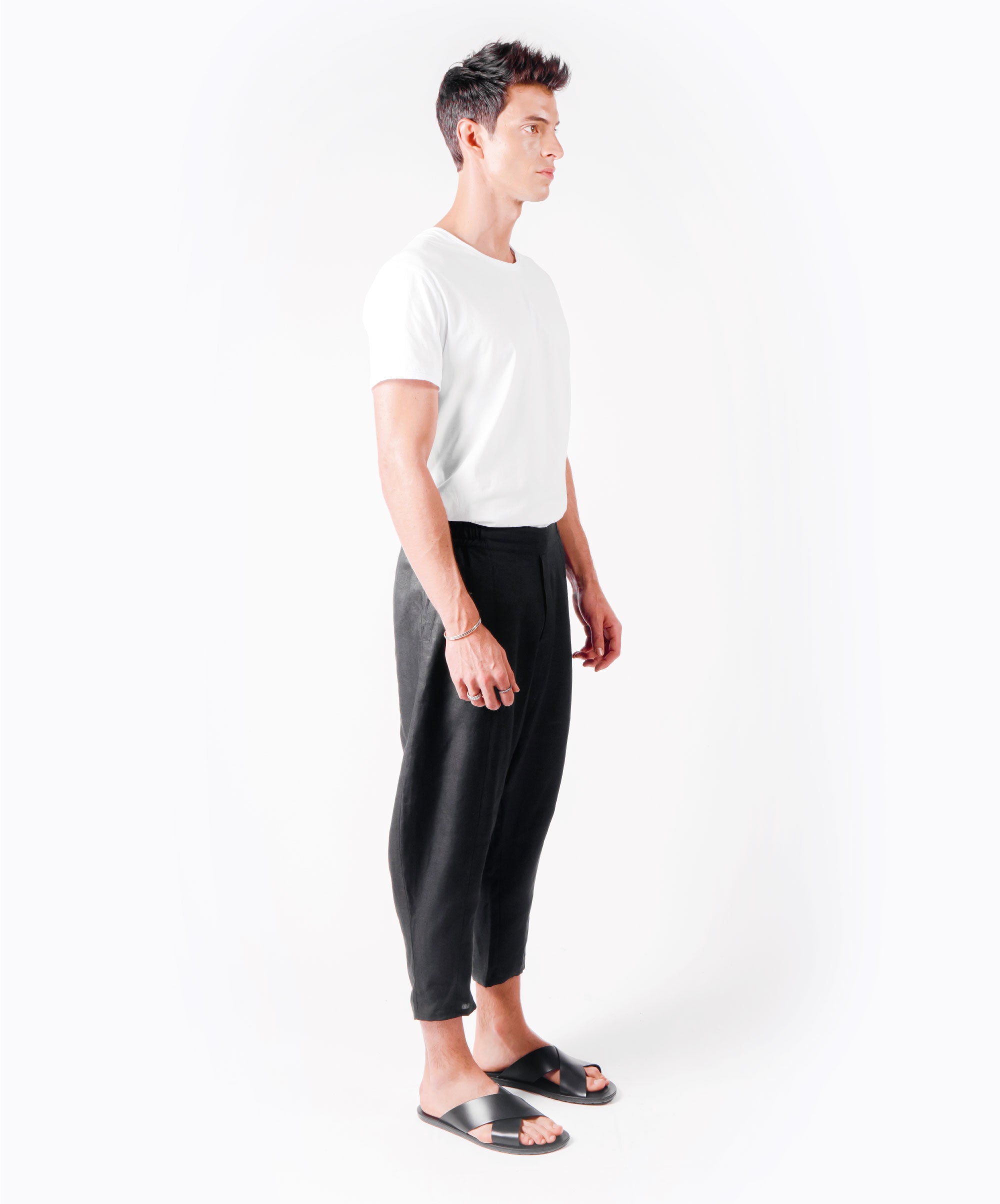 BUBBLE BLACK PANTS
