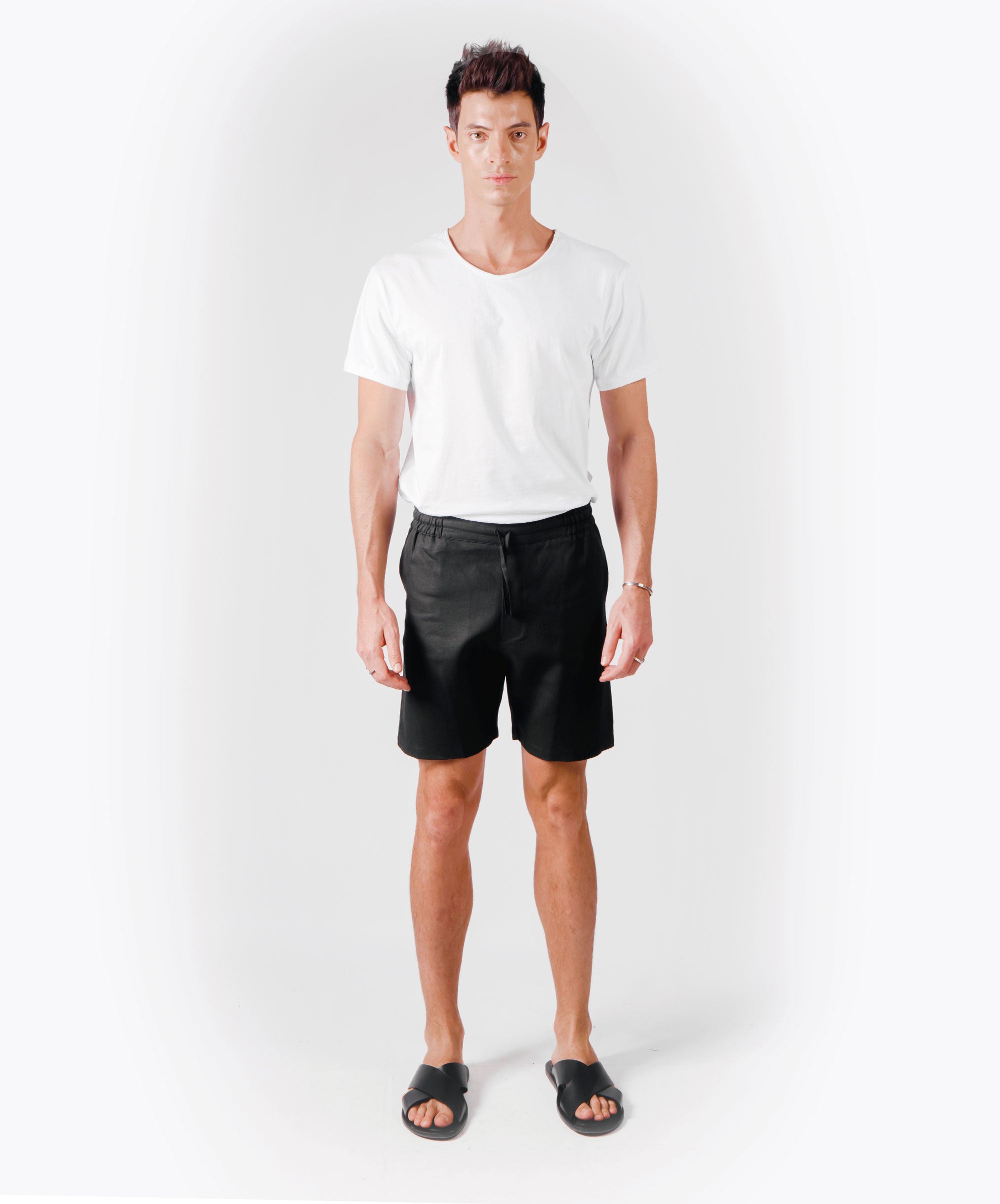 BUBBLE BLACK SHORTS