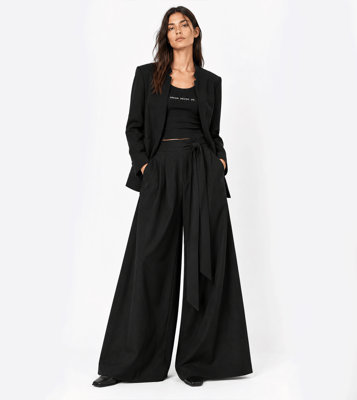 SAMURAI BLACK STRETCH PANTS