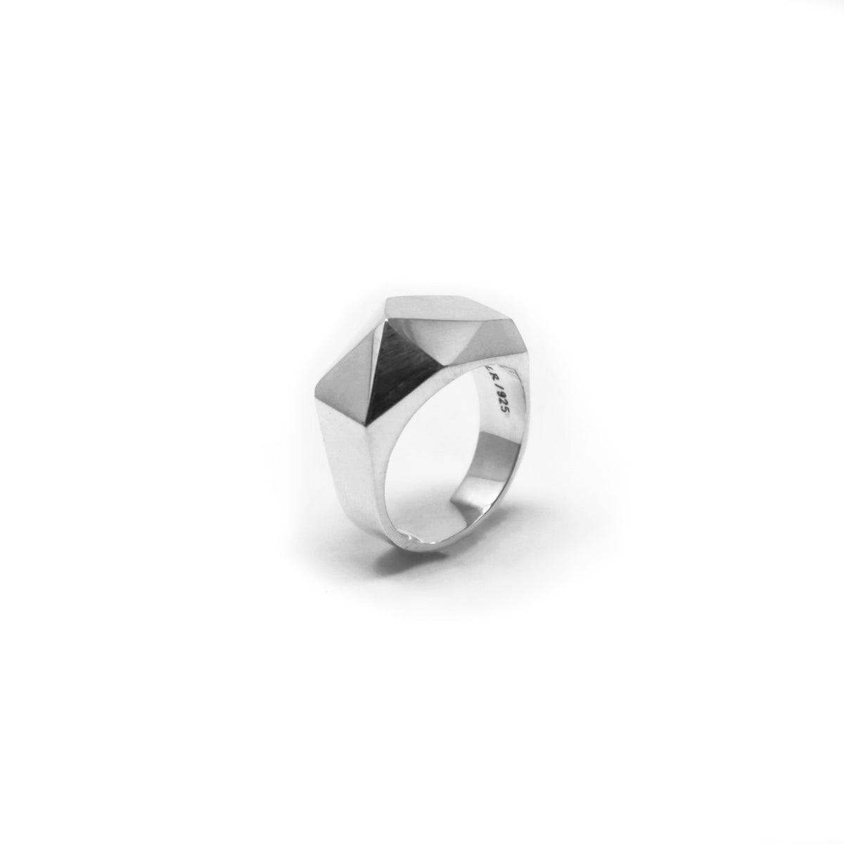 METEORITE IMPACT SILVER RING - DE LA ROSA TULUM