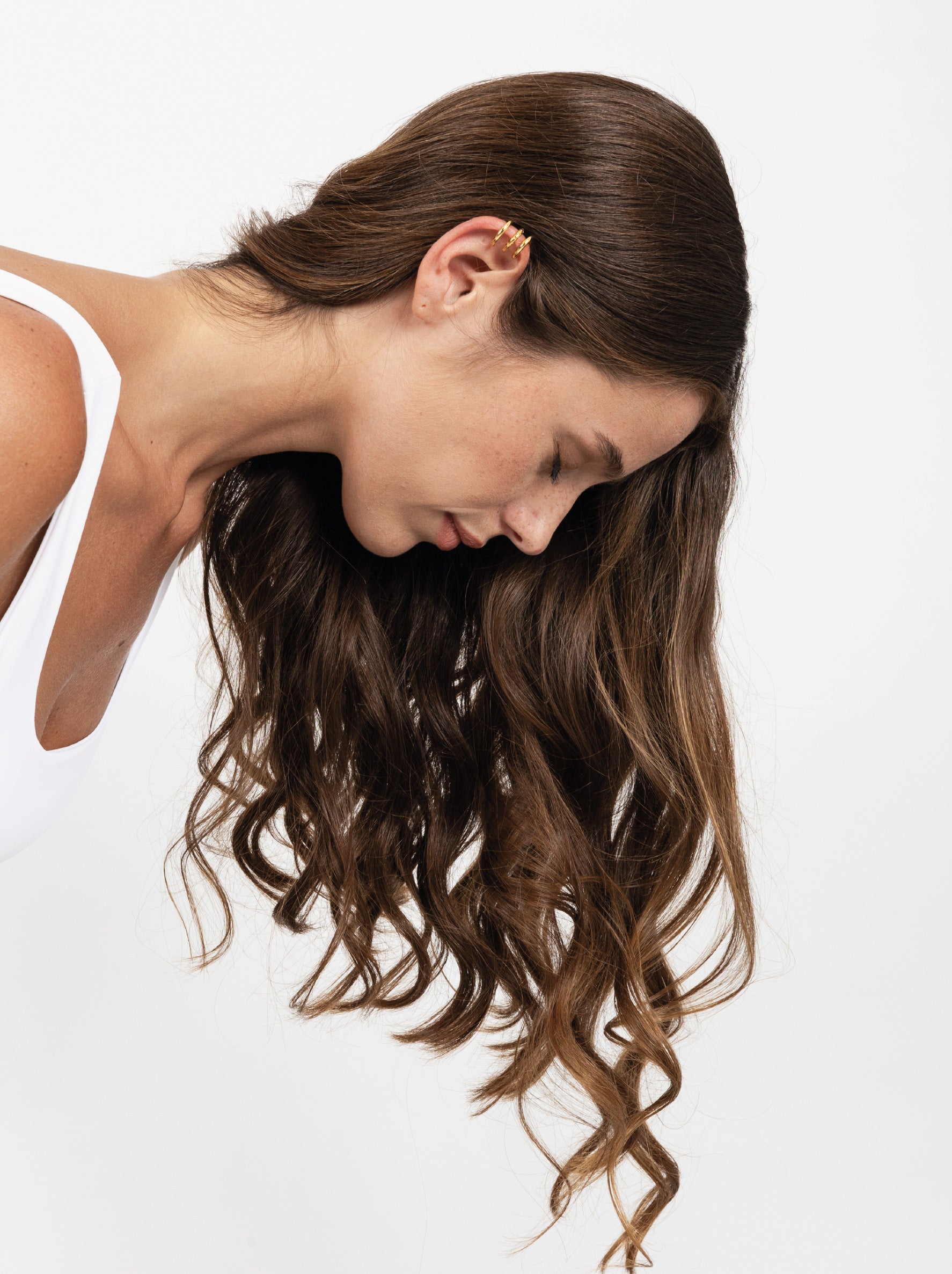 ENDLESS EVOLUTION GOLD TRIPLE-BAND EAR CUFF