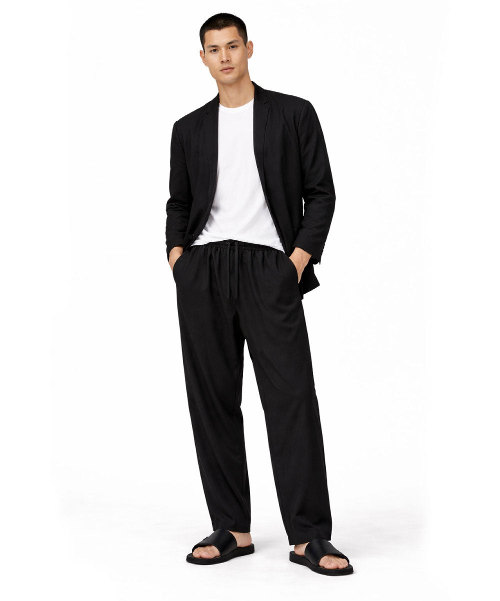 WALKER BLACK CUPRO PANTS - DE LA ROSA TULUM