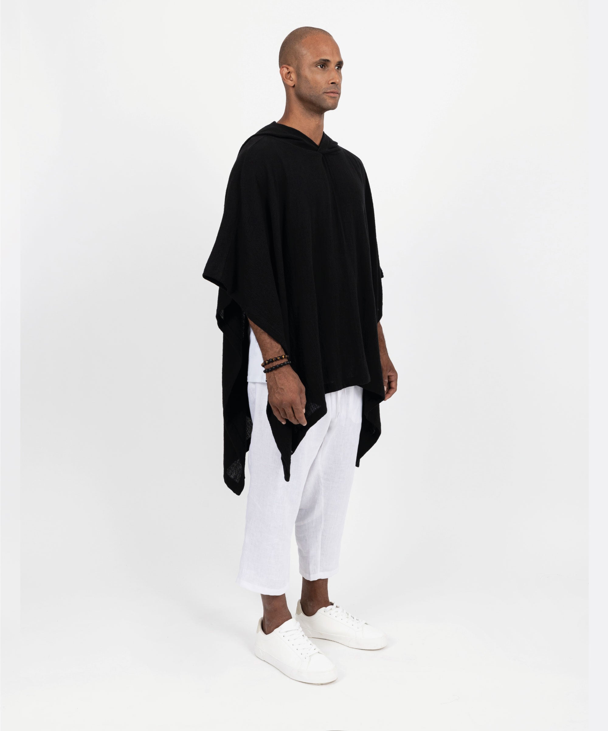 IBIZA BLACK PONCHO