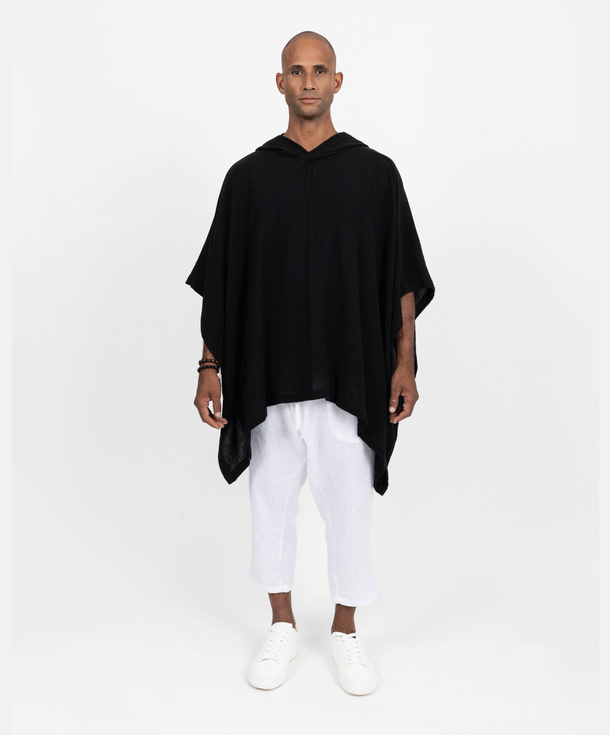 IBIZA BLACK PONCHO
