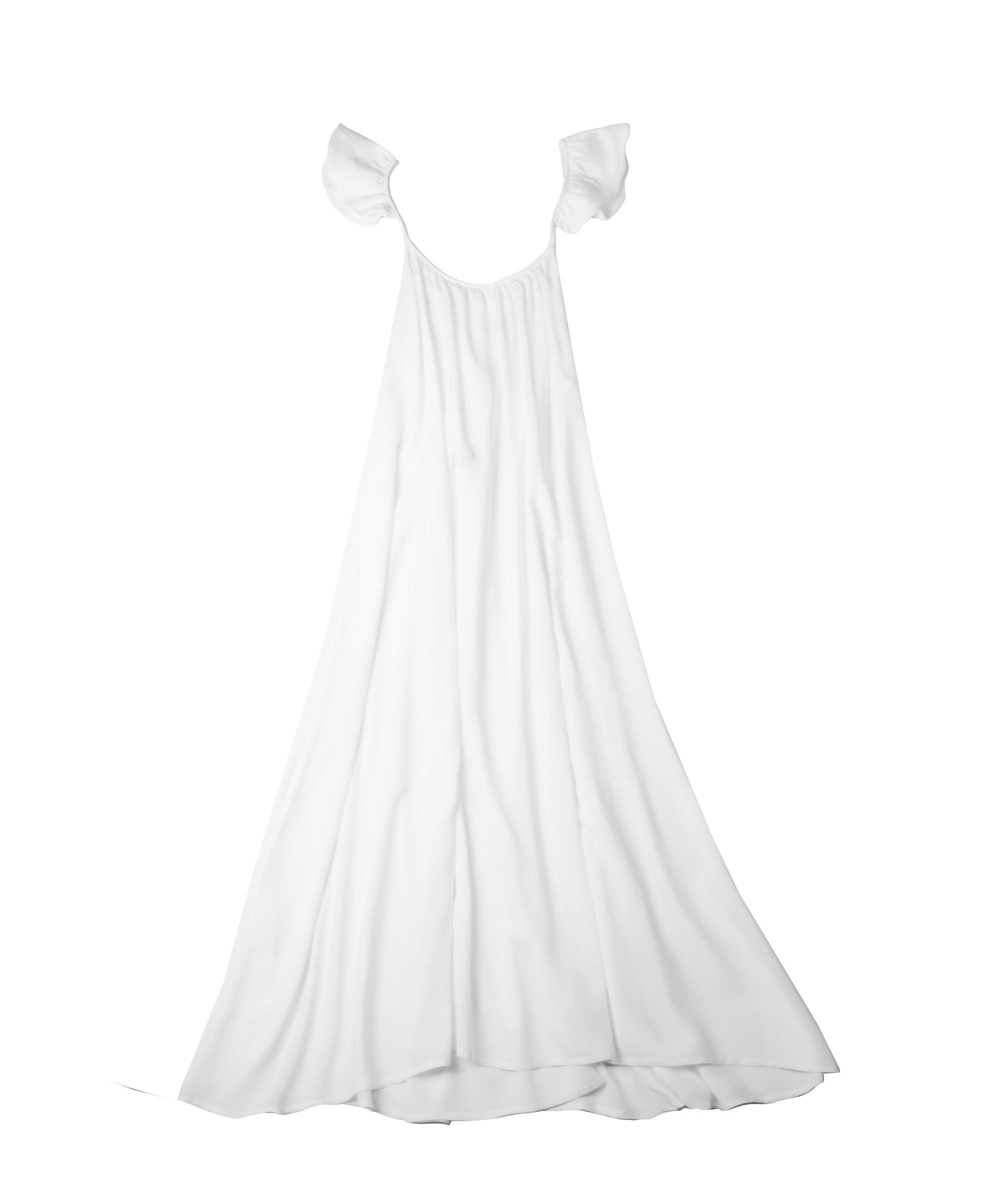 WINGS LONG WHITE DRESS