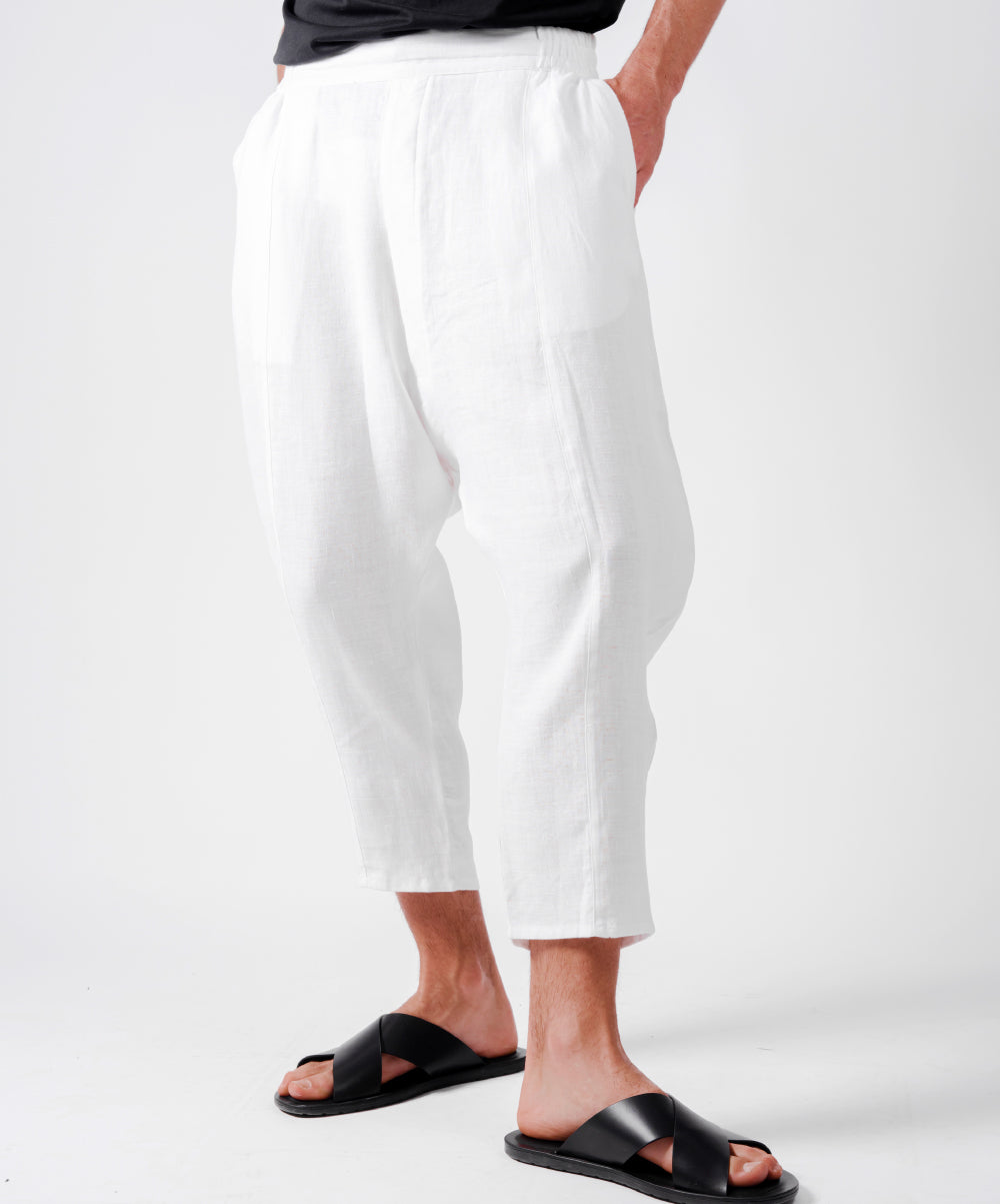 BUBBLE WHITE PANTS - DE LA ROSA TULUM