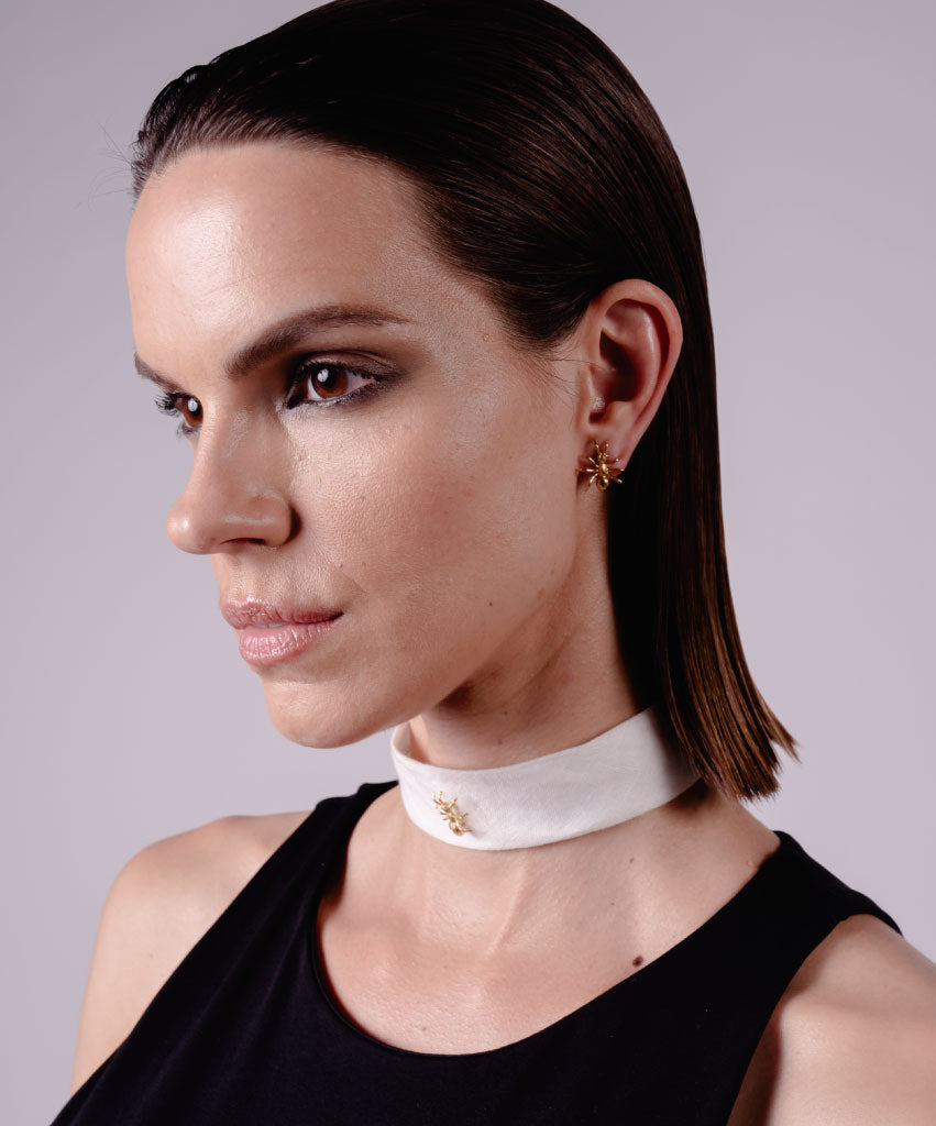 LINEN WHITE CHOKER