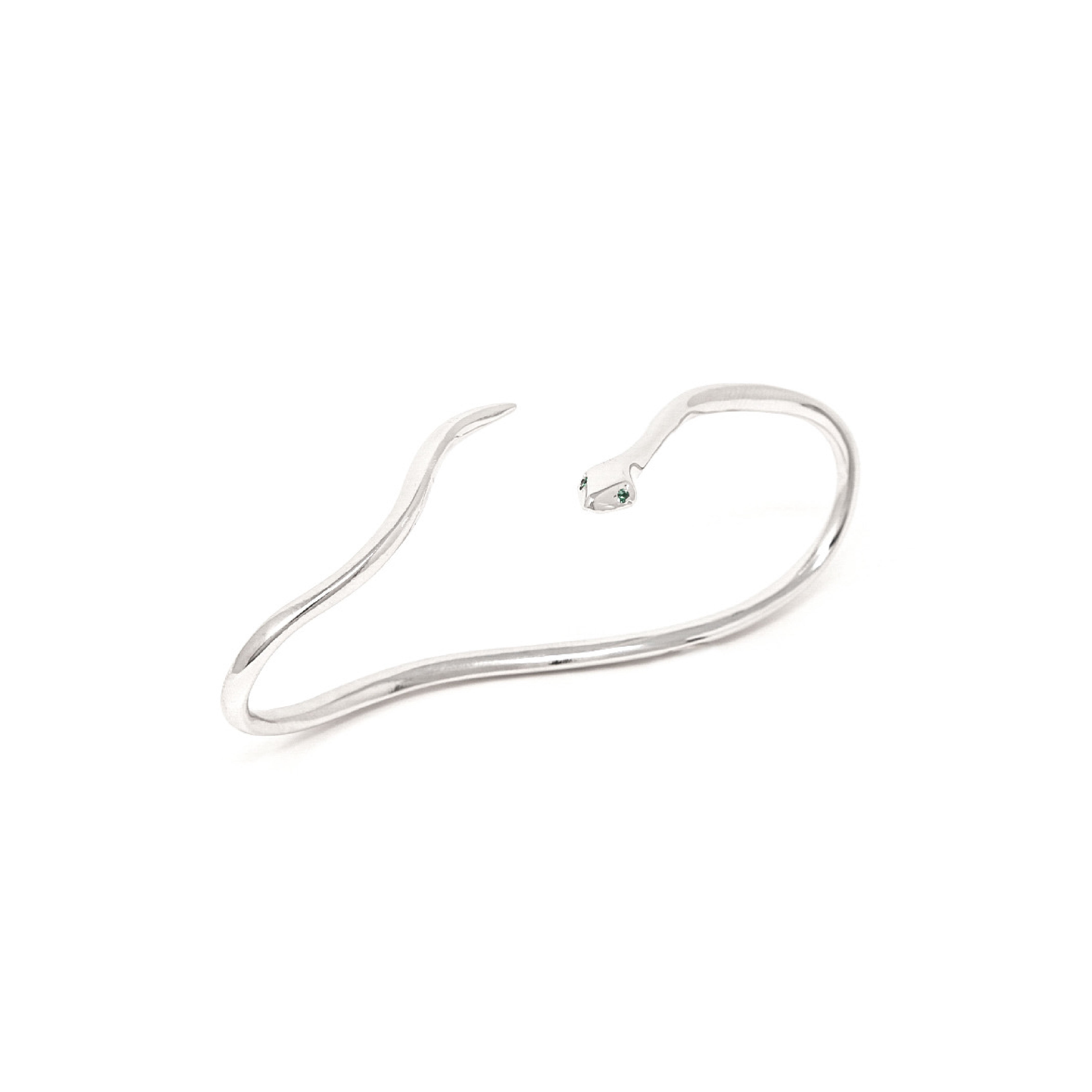 SNAKE SILVER PALM CUFF - DE LA ROSA TULUM