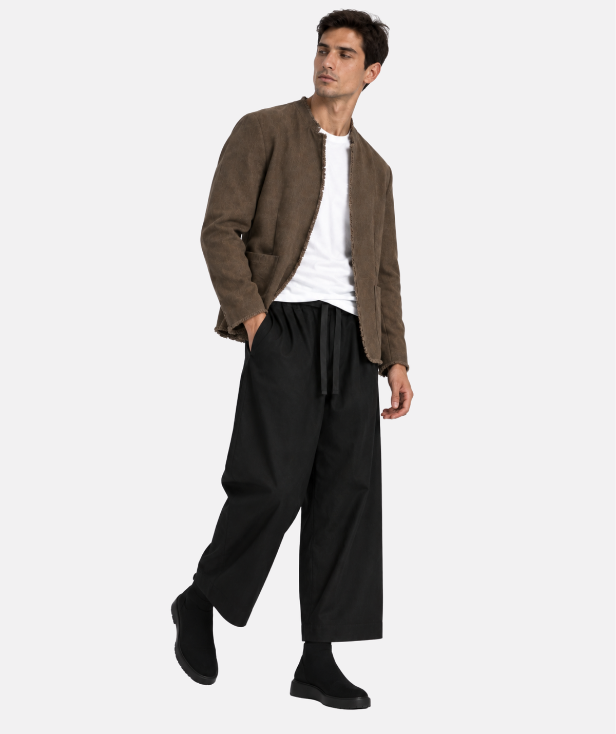 EMPIRE BROWN LINEN JACKET