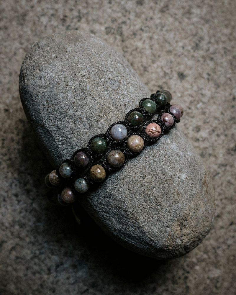 SHAMBALLA MOSS AGATE BRACELET - DE LA ROSA TULUM