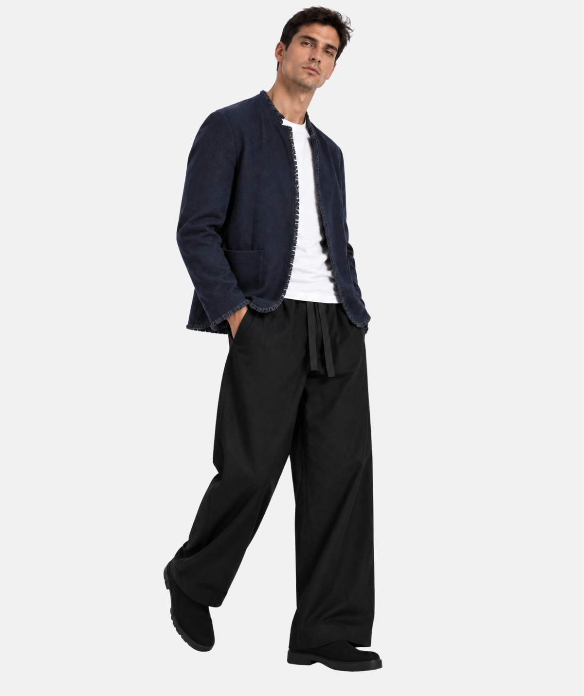 EMPIRE BLUE LINEN JACKET
