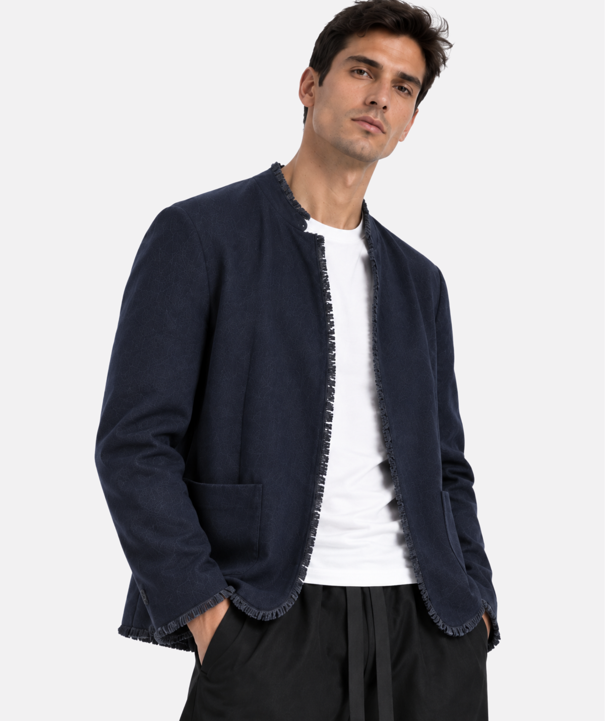EMPIRE BLUE LINEN JACKET
