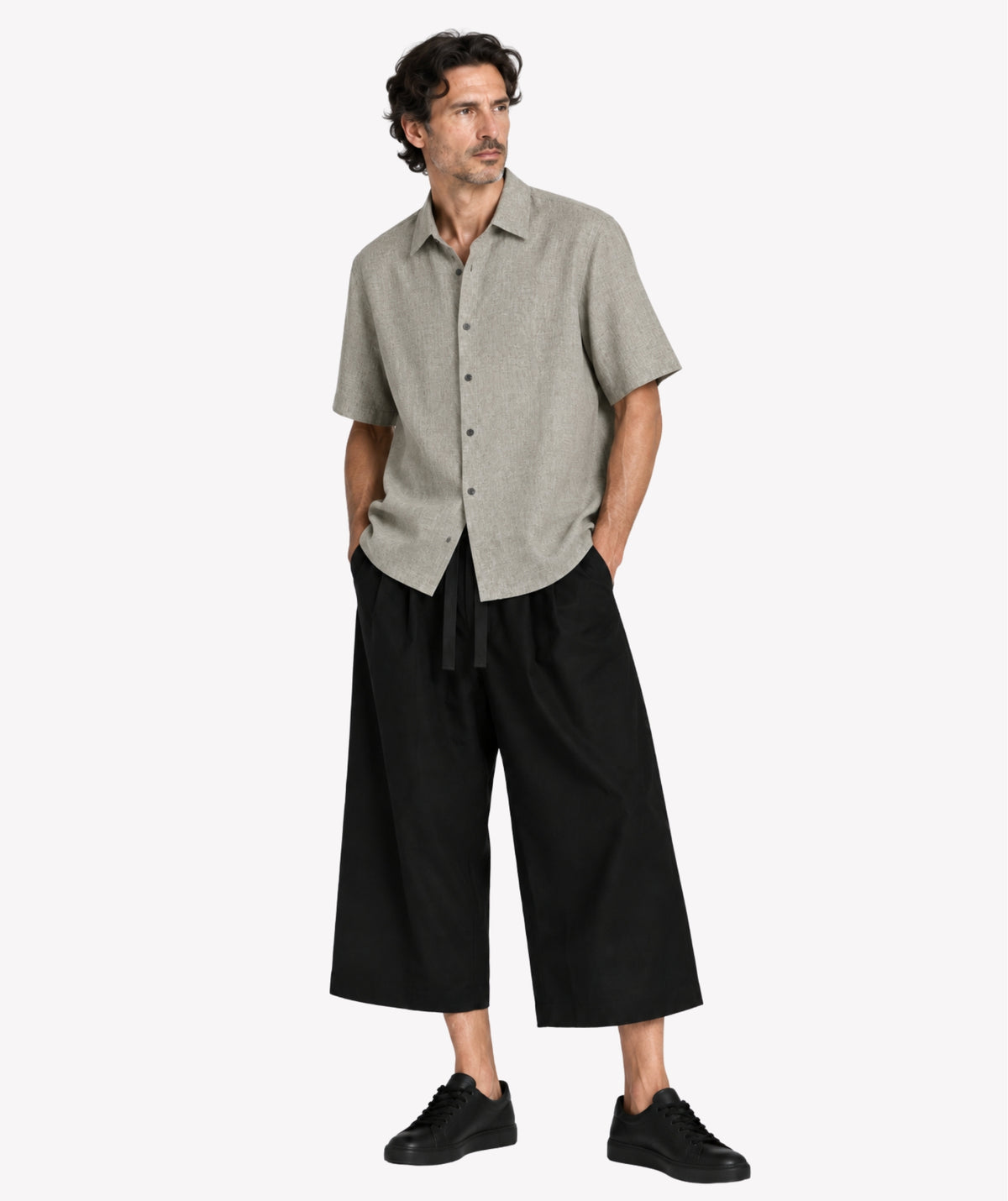 FLY GREEN LINEN SHIRT