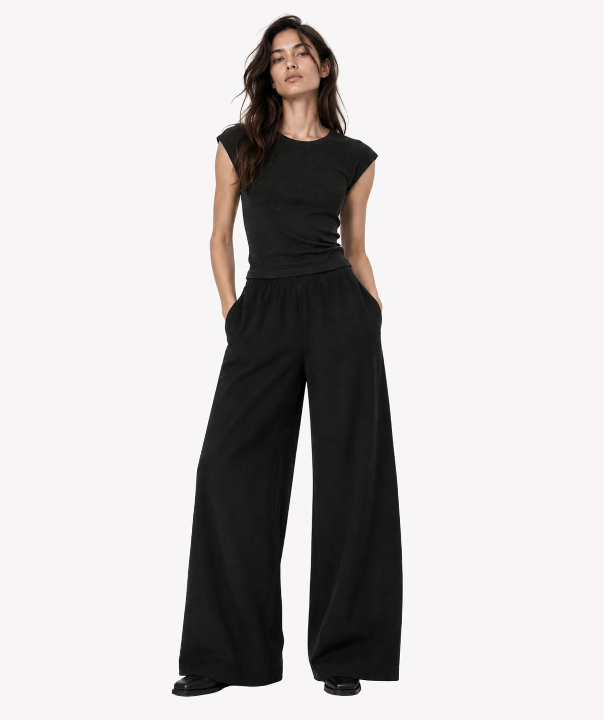 SWITCH BLACK STRETCH PANTS