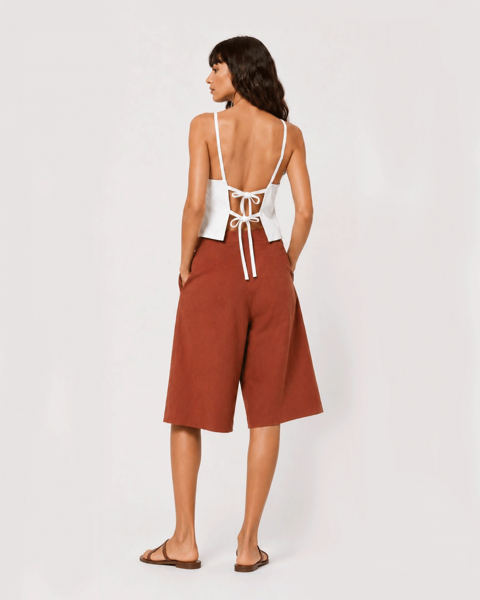HORIZON WHITE LINEN TOP
