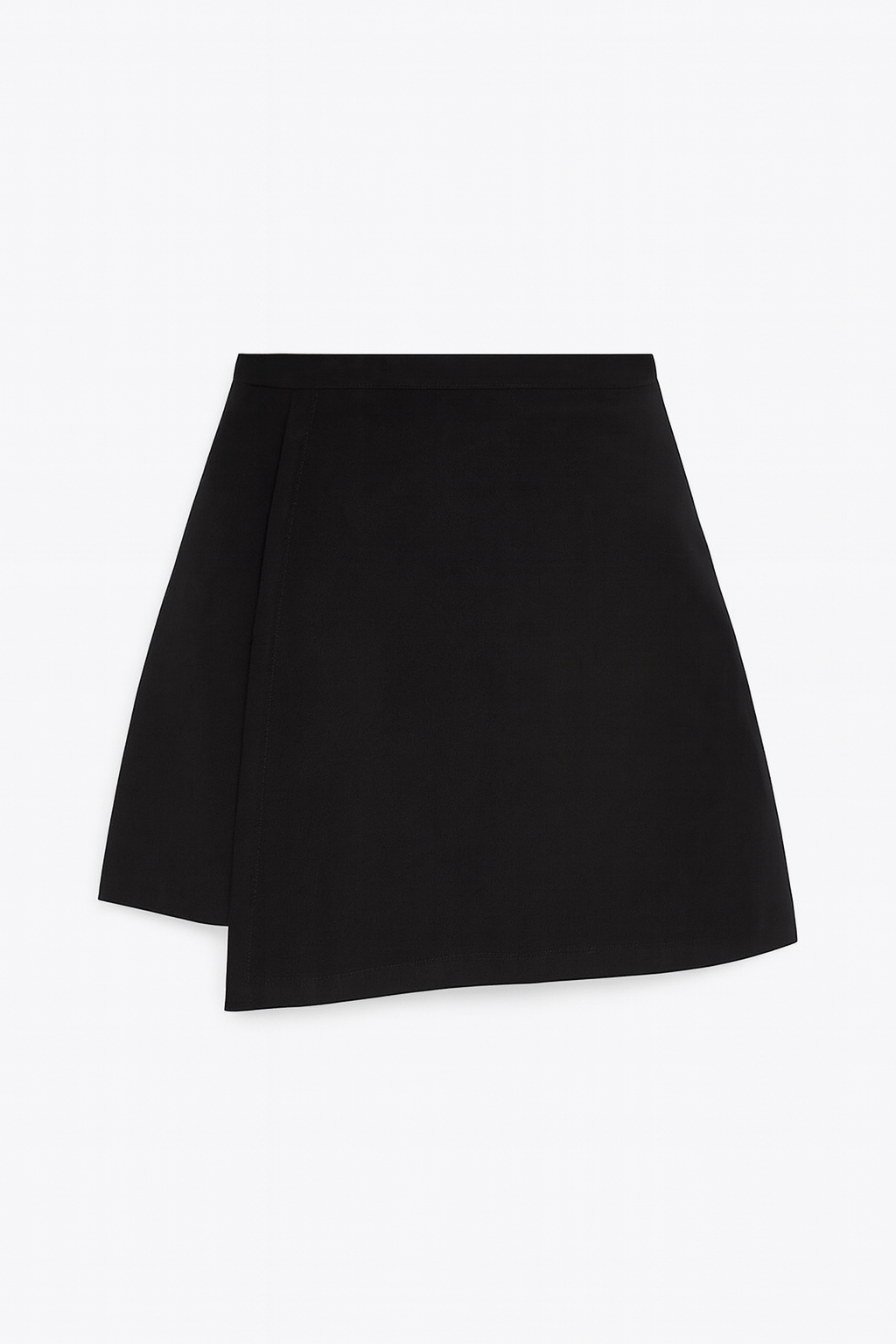 STEP IRREGULAR BLACK CUPRO MINI SKIRT - DE LA ROSA TULUM