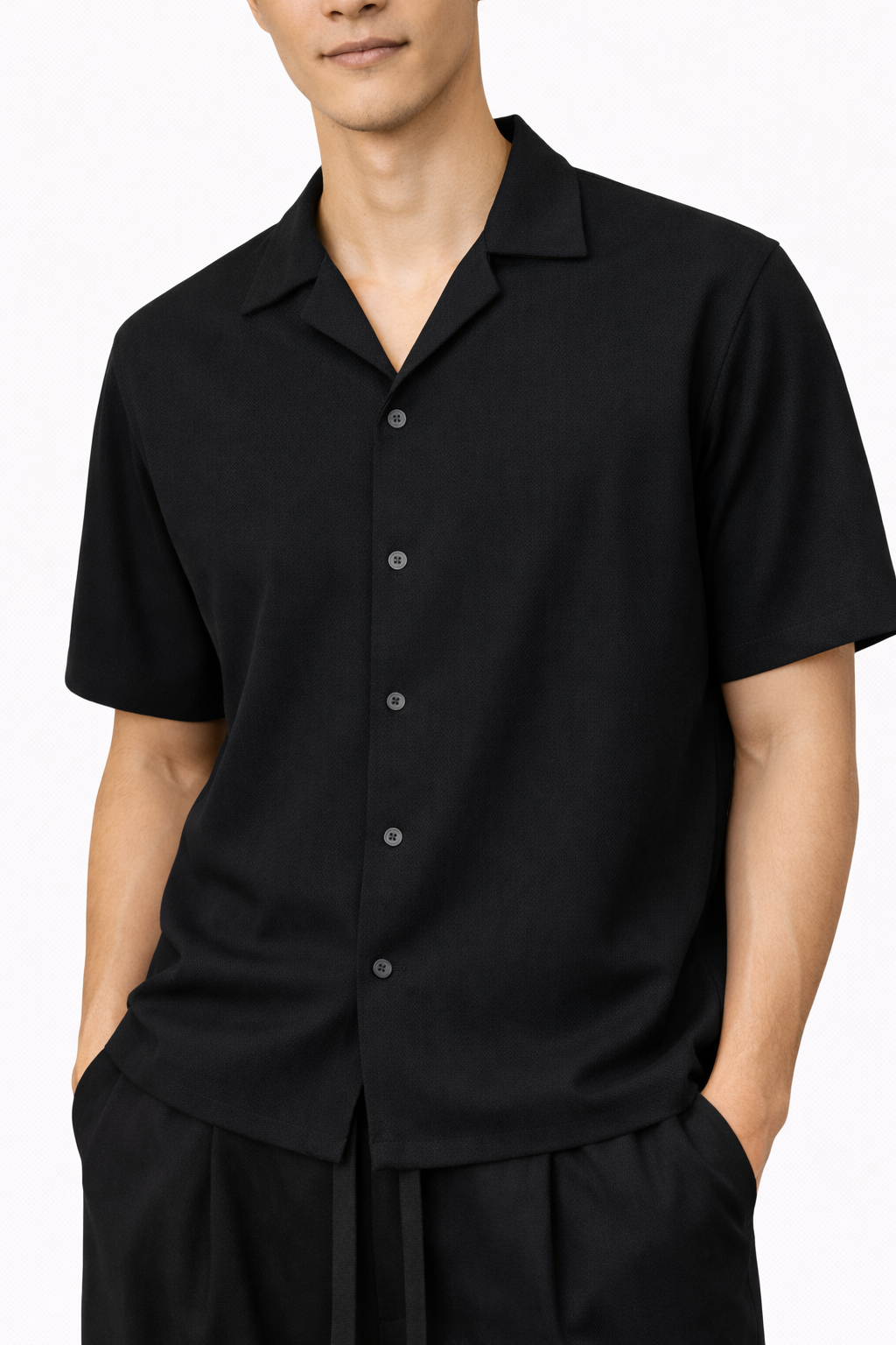 PULSE BLACK SHIRT - DE LA ROSA TULUM