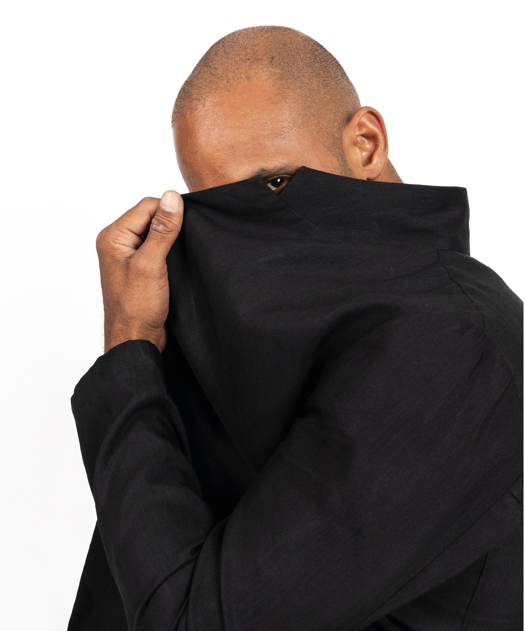 EMPIRE BLACK CUPRO JACKET - DE LA ROSA TULUM