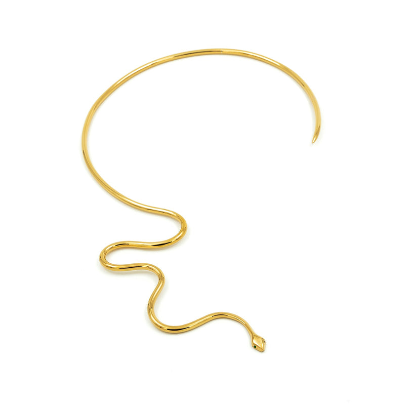 SLITHER SNAKE 10K GOLD CHOKER