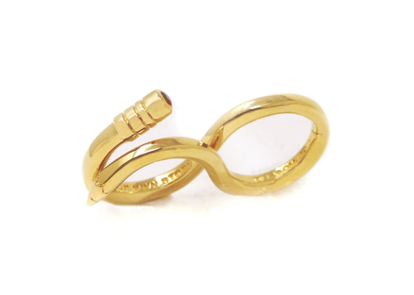 WRITE YOUR OWN STORY GOLD DOUBLE PENCIL RING