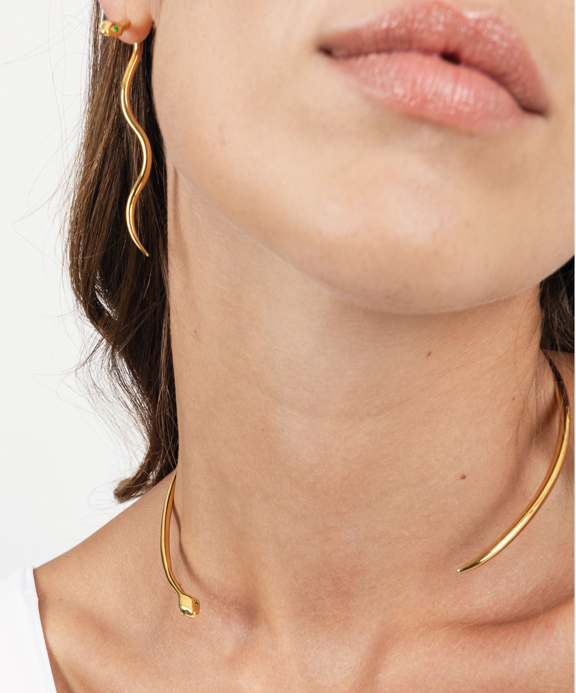 BABY SNAKE GOLD CHOKER