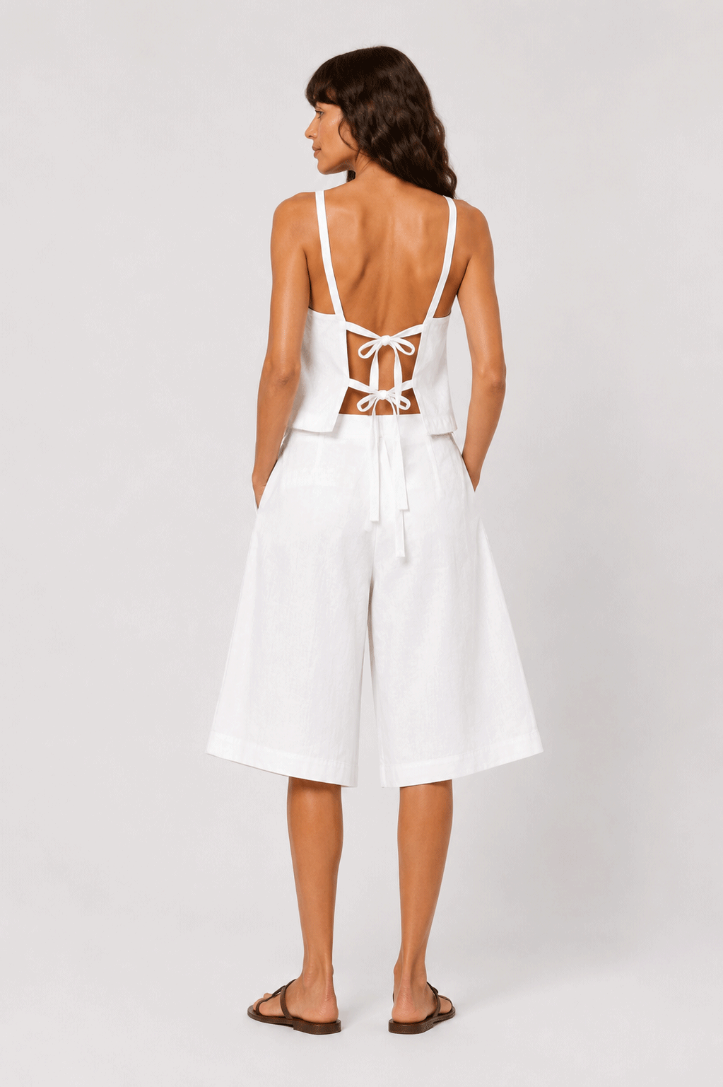 SAMURAI WHITE CROPPED PANTS
