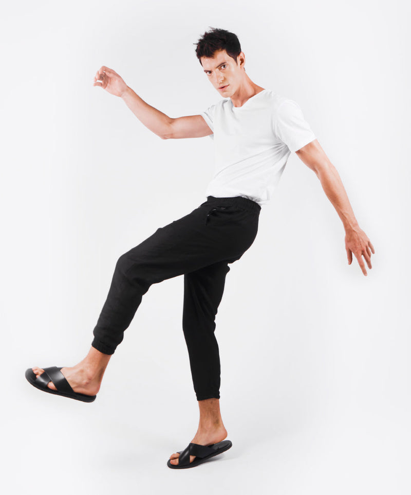 FLOW BLACK PANTS - DE LA ROSA TULUM