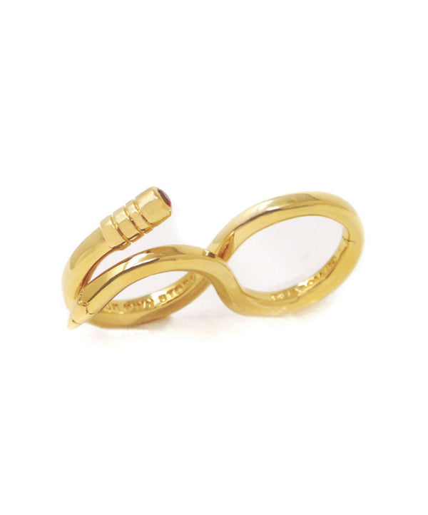 WRITE YOUR OWN STORY GOLD DOUBLE PENCIL RING