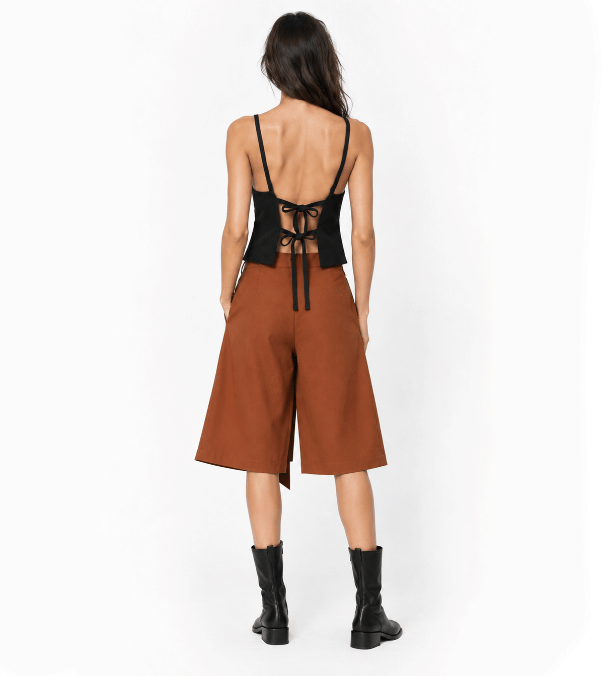SAMURAI BROWN CROPPED PANTS