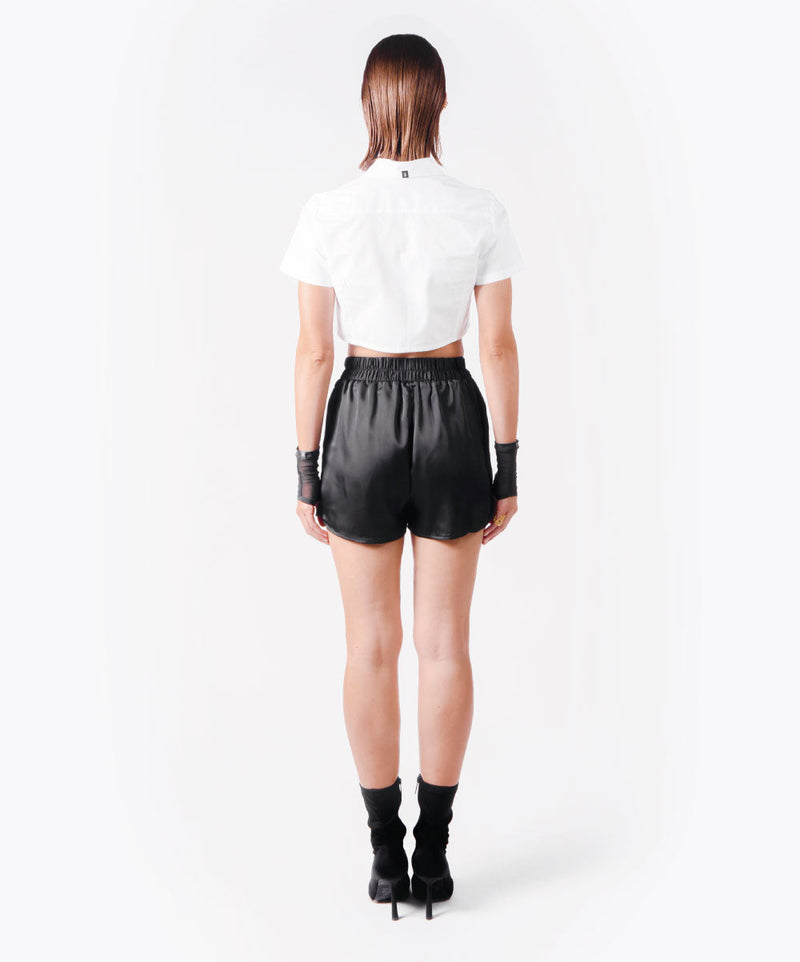 MAGNET CROPPED WHITE SHIRT