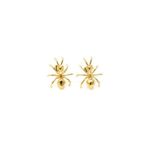 Handmade Copper and Rose Gold Filled Ant Stud Earrings -- Insect